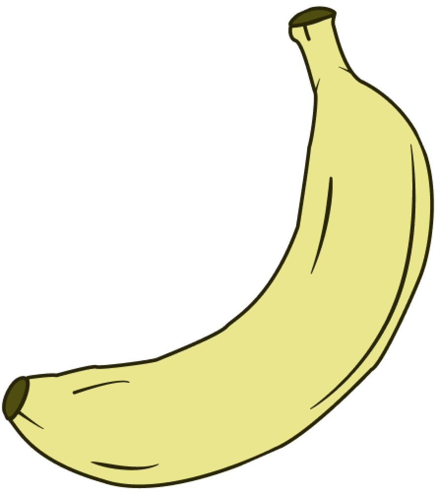  graphic picture of a banana